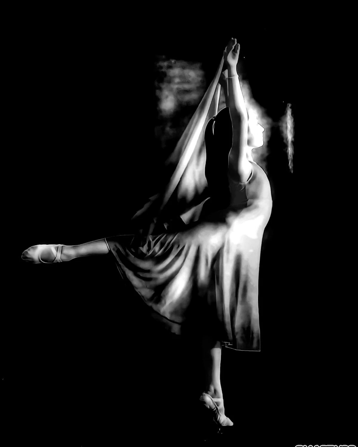 Assolo di danza classica in scena
